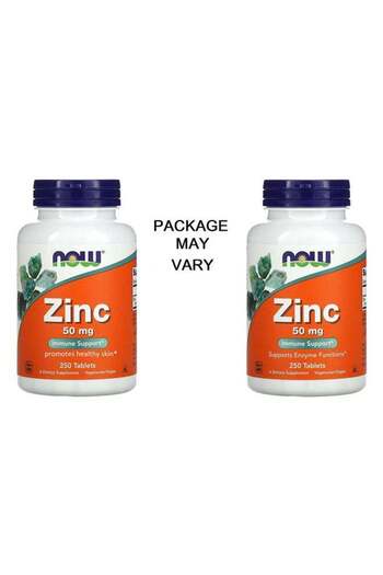 Now Foods Zinc 50 Mg Immune Support Dietary Supplement 250 Tablets