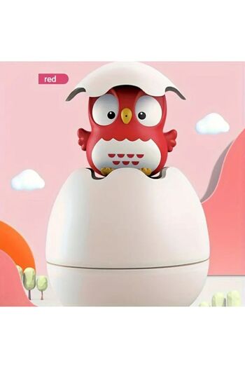 MİLKYADATOYS Water Loving Eggs Bath Toys Animal Figurine Owl Chick Pool Sea Water Toys Colorful