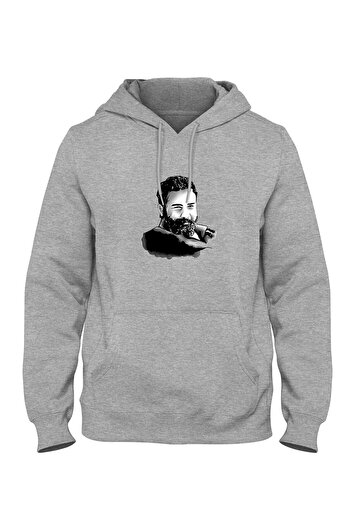 Pisa Art Ahmet Kaya Printed Kangaroo Pocket Hooded Sweatshirt Bll2729