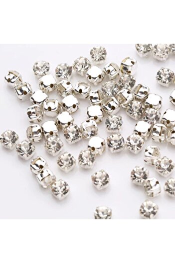 Hobimos 720 Pieces Ss30 5.5 mm Silver Case Strut Beyoğlu Stone