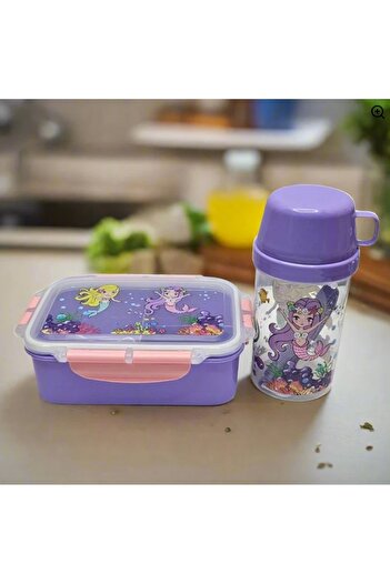 Generic Kids Bento Lunch Box with Water Bottle Set – Baby Food Storage for School & Travel