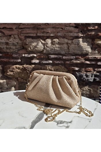 Zeynep Ceyda Koçak Women's Scholarship Closure Soft Leather Chain Strap Shoulder Bag