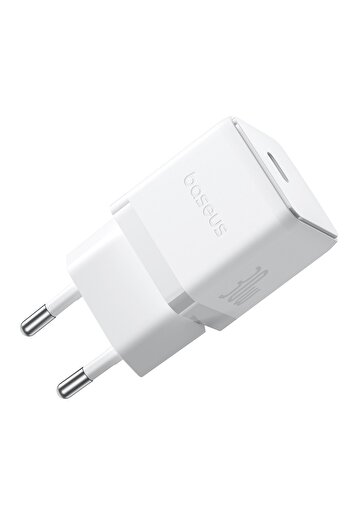 Baseus EU Charger 30W, Type-C - Palm (P10111605213-00) - Moon White