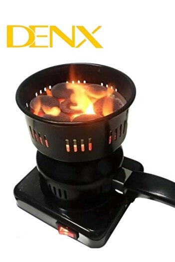 Denx Electric Charcoal Starter, Fire Burner Stove - Removable Handle - For Boiler Bbq, Fire Entry An