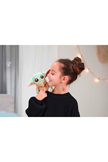 Simba Disney Grogu Magnetic Plush Figure, 12 Cm, Licensed, Detailed, with Clothes, Magnet.