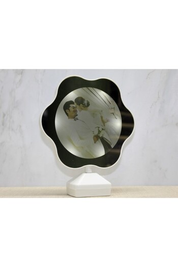 ForWhat Led Lighted Magic Mirror with Photo Frame for Office Home Office Personal Care Gift