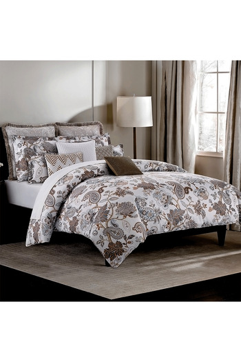 Bee Home Pilgrim Grey | 100% Cotton Double 8-Piece Duvet Set