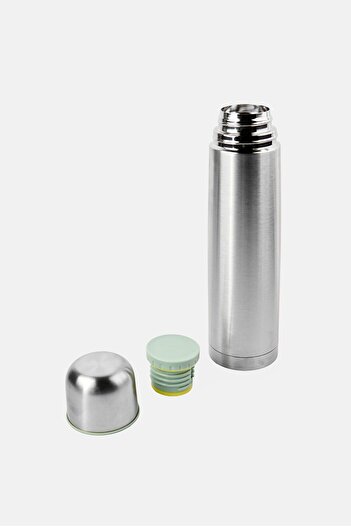 Fissman Stainless Steel Double Wall Vacuum Flask 750 ml, Silver