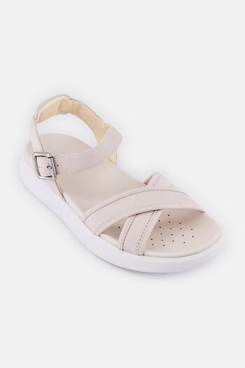 Geox Women Xand 2S Adjustable Buckle Closure Sandals, Off White