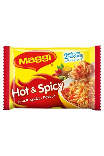 Maggi Hot & Spicy Instant Noodles Bold Flavor Quick and Easy Meal Ready in Just 2 Minutes
