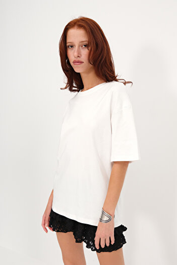 Addax Thick Oversize Basic T-Shirt P17865-W7