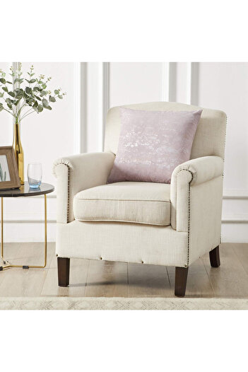 OMMATO Set of 2 cushion covers, velvet, pink, 45 x 45 cm