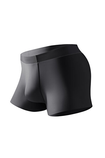 Generic Men's Underwear Seamless Ice Silk Breathable Quick Dry High Elastic U Shaped Convex Boxer Brief