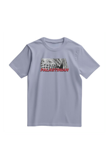 Zaytoon Short Sleeve Palestine Eyes of an Old Woman with Six Falastinian Digital Printed Unisex S - 2XL T300024
