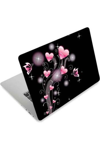 Emoda home Trove Laptop Skin Sticker Decal, Pink Heart
