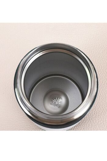 COOYA 480ML Coffee Cup,304 Stainless Steel Portable Simple Insulated,Black