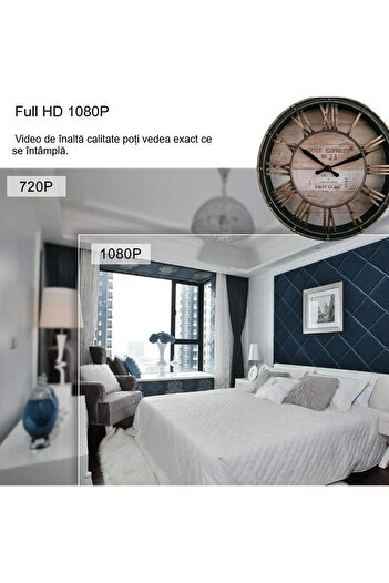 OEM WIFI Spy Camera, MCPM20 Hidden in Wall Clock with 20 cm Diameter, Full HD
