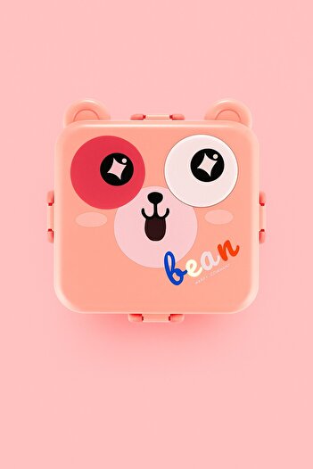 Mobcos Cute Animal Shape Kid Food Container square Cartoon Stainless Steel Bento Lunch Box Microwavable