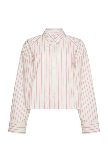 Calvin Klein Yd Stripe Boxy Cropped Shirt