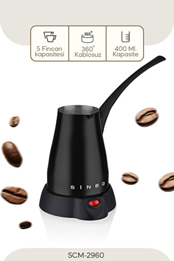 Sinbo Scm-2960 Turkish Coffee Machine Black
