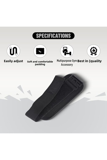 Endless Premium Adjustable Single Ankle Strap with Double Stitching | Black | Metal and Neoprene