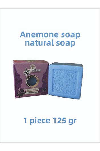 ANTEPLİHANI Anemon Soap, Mist Scented, Natural Soap, Soap, Soap, Handmade Natural Soap (1 Piece 125Gr)