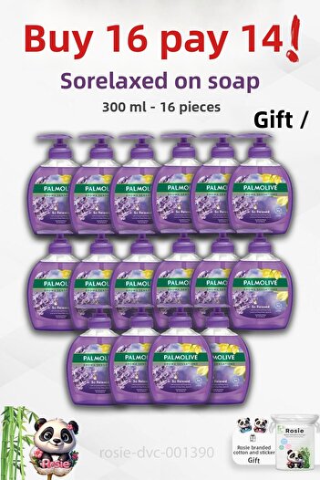 Palmolive Buy 16 Get 14 Aroma Sensations so Relaxed Liquid Soap 300 ml and Rosie