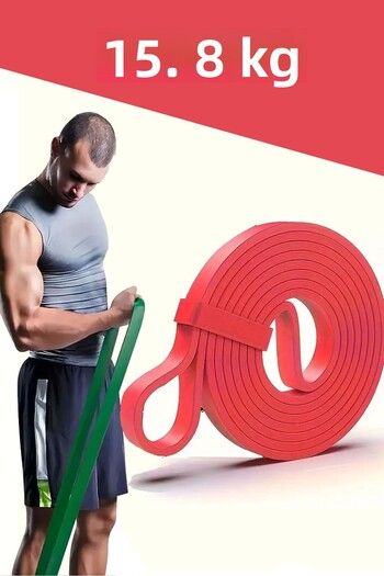 Jet Latex 15 kg Power Band Muscle Builder Power Resistance Rubber Cross Training Fitness Band Red