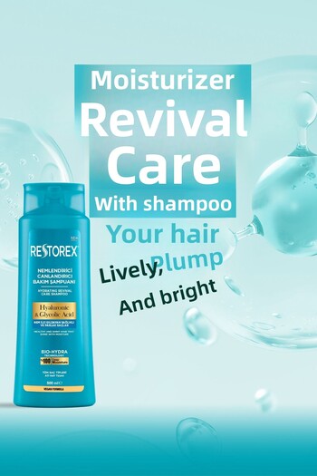 Restorex Hydra hydratační revitalizační pečující šampon 5x500 ml - kyselina hyaluronová, glykoická kyselina