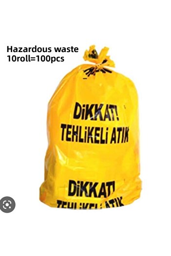 ponti Hazardous Waste Bag 80*110 10rolls