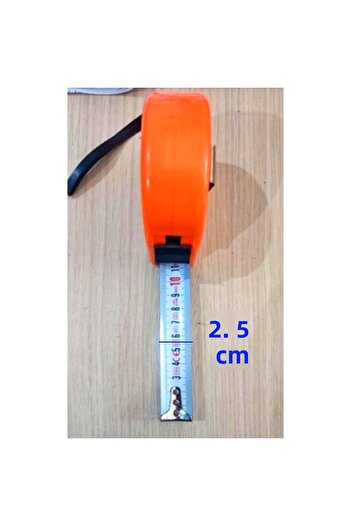 Badem10 Strip Meter (10 Meters X 25 mm) Plastic Coated Bendable Hard Metal Measuring Tape Measure