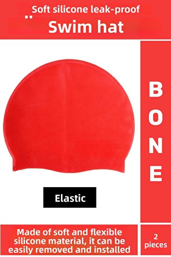 Wintoup Custom Production Waterproof Elastic Swimmer Pool Sea Swimming Cap Soft Silicone Cap 2Pcs