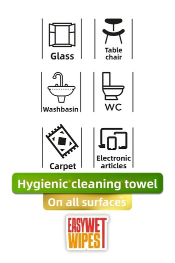 VEBOX Easy Wet Wipes Surface Cleaning Towel 6x100 (600 Sheets)