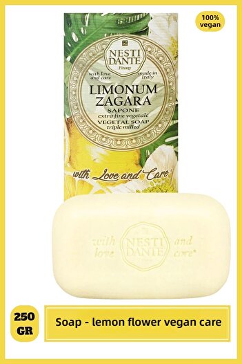 Nesti Dante Limonum Zagara - 250 g Revitalizing Citrus Soap |   Love and Care with Lemon Flower