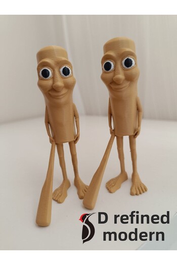 DRESSIFY MODERN Tung Tung Tung Sahur 2 Pcs 10 cm Milk Coffee Pla Decorative Figure