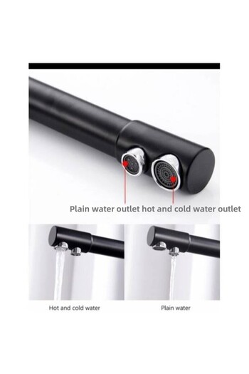 ŞENPRES E.m.aBlack Purified 3 Way Kitchen Faucet