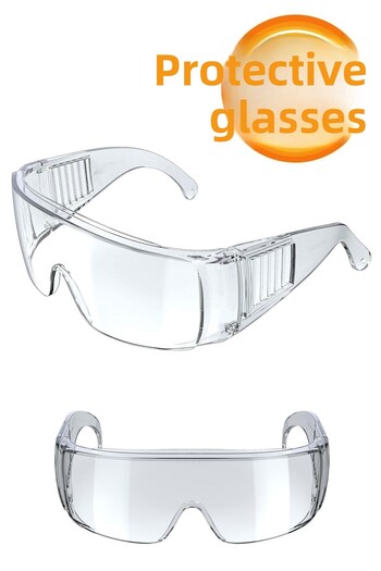 Badem10 Work Security Safety Goggles Laborant Laboratory Full Protective Glasses S700 Major Transparent