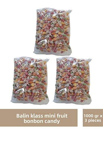 Kahve Dünyası Fruity Mini Bonbon Candy Bag - 3 Pieces 1000 Gr