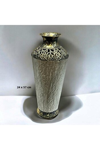 Hinora Antique Model Metal Stylish Vase Decorative Ornament 24X57Cm