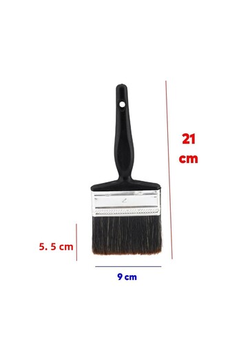 NZB No: 4 Painter Brush - Oil Paint, Metal Wood and Plastic Handle Wall Painting