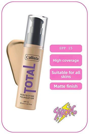 Callista Total Perfecting Foundation 221 - Porcelain