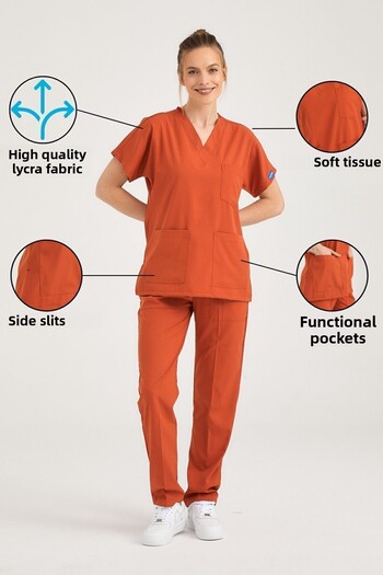 Pozitif Üniforma Tile Lycra Nurse Jersey Bottom Top Surgical Team Scrubs Uniform Surgical Jersey