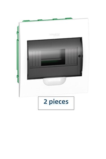 Schneider Electric 2 Pieces Schneider 8-Piece Fuse Box Flush Mounted
