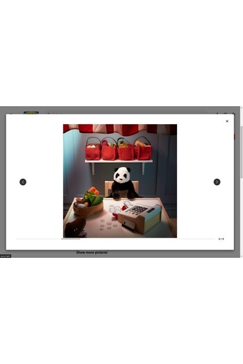 IKEA Kramig Soft Toy, White-Black, 30 cm
