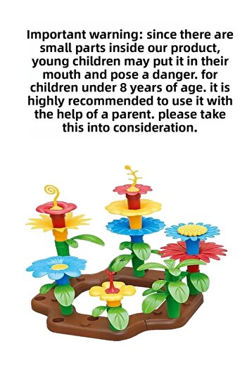 Hyd 51 Pieces Educational Toy Set - Flower Garden Puzzle Find Plug, Beach and Sea Toy