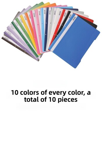 FİYPER 10 Color Ring Binder and 100 Pcs Bag File A4 Copier Paper