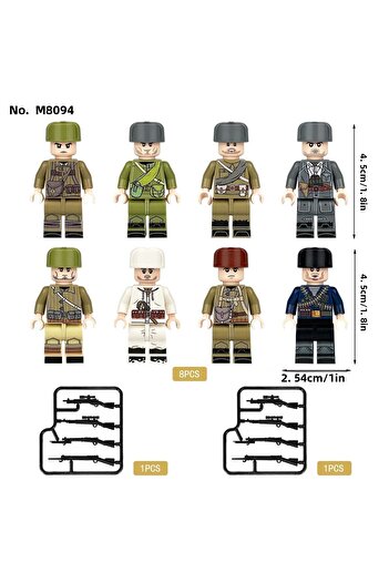 ttoysworld 8 Pieces Lego Compatible Soldiers set