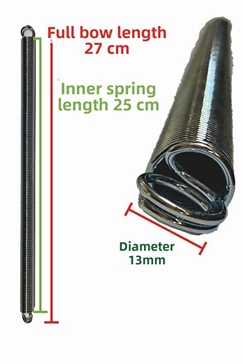 AVMmarketim Door Spring Hoppala Spring Steel Spring 26 cm Length Price is for 1 Piece