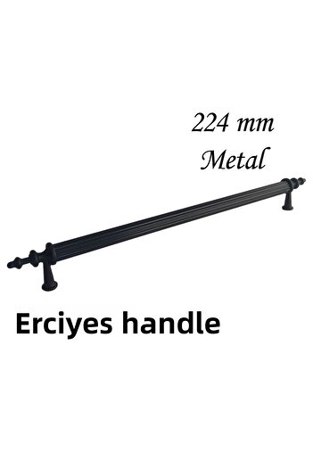 Metax Mobilier de lux negru - 5 bucăți Dove Matte, 224 mm, mâner metalic sertar dulap dulap
