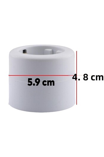Badem10 Round Grounded Single Group Socket - Surface Mounted Plug Socket
